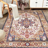 Area Rug 6x9 Vintage Bohemia Large Persian Non-slip Washable Rug For Room Kitchen Bedroom W2907P265124