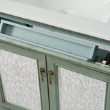 30" Antique Pattern Bathroom Vanity with Rectangle Ceramic Sink, Bathroom Vanity Cabinet with N817P245319B
