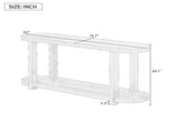 U_STYLE Modern Minimalist Ash Veneer Entryway Table with Streamlined Desktop Design, Suitable for N711P241273V