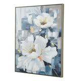 32.5" x 40" Large Rectangle Framed Wall Art Flower Canvas Print, Home Decor for Living Room Kitchen W2078130295