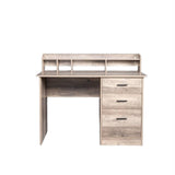 Gray embossed particleboard with triamine laminated desktop storage layer 110*50*95cm three drawers 63916643