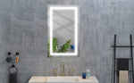 ZUN LED Bathroom Mirror32 "x 24 " with Front and Backlight, Large Dimmable Wall Mirrors with Anti-Fog, W928P177614