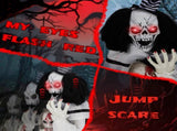 1.8ft Halloween Decoration Scary Clown, Sound-Actived Party Decor with Creepy Sound , Scary Haunted 23740045