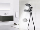 Classic High Pressure Single Handle 6 Function Rain shower Head with Handheld Shower W121961964