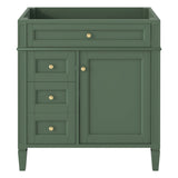 ZUN 30'' Bathroom Vanity without Top Sink, Modern Bathroom Storage Cabinet with 2s and a Tip-out WF305075AAF