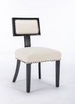 ZUN Heng Ming T back dining chair, with rivet decoration adjustment mat, suitable for dining room, W212132046