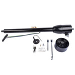 ZUN Black 32" Floor Shift Tilt Manual Steering Column w/ Key & 9 Hole Wheel Adpater 01425501