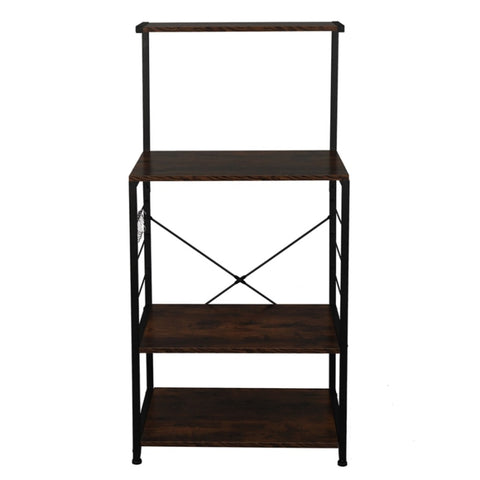 ZUN Wooden Kitchen Shelf, Baker's Rack 4 Tier Shelves, Vintage Color 34586625