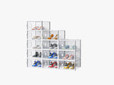 White, Big Size, 12PCS, 36*28*21cm, Shoe Box, Plastic Mesh, Freely Combinable 41598529