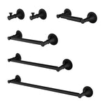 ZUN 6 Piece Brass Bathroom Towel Rack Set Wall Mount W928P198299