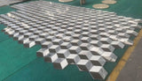 Hexagon Water-jet,White Gray Black 3 color, natural, for floor and wall,polished W1696P262340