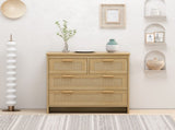 4 Drawers Rattan Cabinet,for Bedroom,Living Room,Dining Room,Hallways,Easy Assembly W75784351