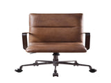 Indra Vintage Chocolate Top Grain Leather Office Chair B2726P333498