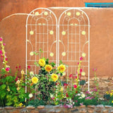 2 Pack Metal Garden Trellis 71" x 19.7" Rustproof Trellis for Climbing Plants Outdoor Flower Support W1586135957