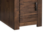 14 inch Chairside Table, No Assembly Required, Whiskey Finish B108P160192