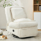 360&deg Swivel Rocking Single Sofa,Recliner Sofa, Manual Glider Rocking Armless W1628P264784