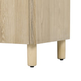 TREXM 4-Door Buffet Cabinet with Storage, Wood Sideboard Cabinet with Unique Arc Handles and N715P264916D