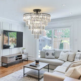 (Same as W1340110374/L5011) Black large crystal chandelier, modern style chandelier, dining room, W1340P189285