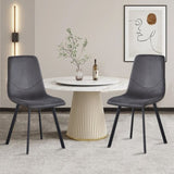 Dining Chairs Set of 2, Mid Century Modern Metel Legs for Indoor Kitchen & Dining Room Chairs B205P339998