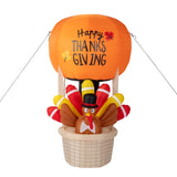 6ft 15W 5 LED Lights Turkey Hot Air Balloon Garden Turkey Decoration 33011150