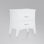 ZUN White 2-Drawer Nightstand B062P186507