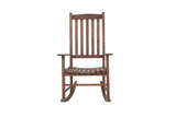 ZUN Outdoor Acacia Wood Rocking Chair Brown, Rustic Traditional Patio Rocker Chair 1 PC Single Pack W2640P207936