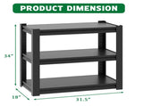 40-50 Gallon Fish Tank Stand - Metal Aquarium Stand, 31.5 "L x 18 "W x 34"H Adjustable Heavy Duty 73821722