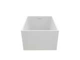 43" Acrylic Freestanding Bath tubs Modern Soaker Tubs in White T3785P380644
