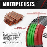 ZUN Universal heavy-duty tire repair kit | 58 piece set | Fixed perforations and plug surfaces | Perfect 89473900