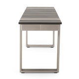 ZUN Dining Bench, Silver + Gray 70498.00PGRY