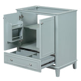 30" Bathroom Vanity without Sink, Base Only, Multi-functional Bathroom Cabinet with Doors and WF306250AAC