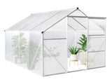 6x8 Hybrid Polycarbonate Greenhouse Silver 36140832