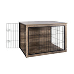 ZUN Dog Crate Furniture ,Wooden Dog Crate with Double Doors, Dog Furniture, Indoor Dog Kennel, 98549056