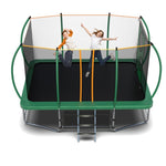 ZUN 8X14FT Outdoor Square Trampolines for Kids Adults Long Rectangular Tumbling Trampoline 40960380