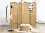 4-Panel 5.6ft Folding Privacy Screen Freestanding Room Divider for Indoor Space 92444375