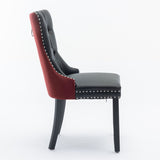 A&A Furniture, Nikki Collection Modern, High-end Tufted Solid Wood Contemporary PU and Velvet W1143P151482
