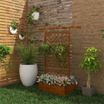 ZUN Wooden Planter、Flower shelf,Wooden Garden Trellis 12527710