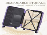 3 in 1 20"/24"/28" 3 pcs/set in ABS Spinner Wheel Luggage, Carry on Suitcase, Matching Color, 51111822