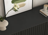 Sideboard Buffet Cabinet with Storage, Long Sideboard Storage Cabinet with 4 Doors, Wood Credenza W409P327405