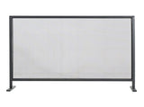 Regina 1-Panel Iron Fireplace Screen 38" x 30", Black Finish N775P386918B