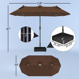 Cantilever Tilt Offset Patio Umbrella 14926696
