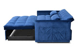 Modern Velvet Loveseat Futon Sofa Couch Pullout Bed, Small Love Seat Lounge Sofa w/Reclining T3411P309639