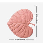 ZUN Dog Blanket Decor 3D Leaves Shaped Pet Blanket Cushion Household Dog Bed Cat Bed Pet Blanket Warm 74124755