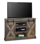 ZUN Bridgevine Home Farmhouse 56 inch Corner TV Stand for TVs up to 60 inches, No Assembly Required, B108P160155