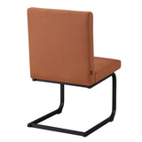 Dining Chairs Set of 2, Upholstered Kitchen Chairs with Metal Legs, Armless Chair with Comfortable T3593P338464