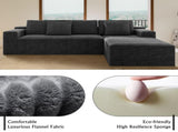 104.3*68.9"Modular sectional sofa seat,Upholstered compressed couch for living W3819P448427