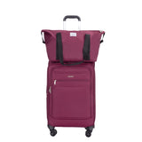 3-Piece Set ,Softshell Suitcase Spinner Wheels Terylene Polyester W284P197004