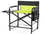 26" Tall Directors Chair with Footrest, 4Portable Bar Height Folding Camping Chair with Built-in Cup 86671613
