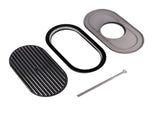 15" Oval Full Finned Black Aluminum Air Cleaner Filter Fits for SB & BB Chevy Ford 92093034