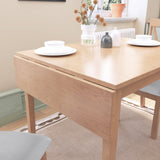 29"- 45" Extendable Dining Table for 4, Folding Kitchen Table with Rubberwood Legs, Space-Saving N752P216387A